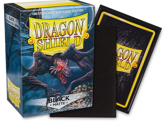 Dragon Shield Sleeves: Standard Matte - Black 100CT