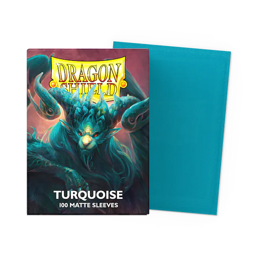 Dragon Shield Sleeves: Standard Matte - Turquoise 100CT