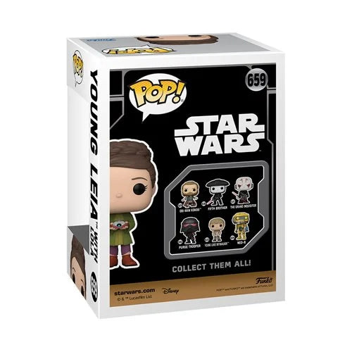 Star Wars: Obi-Wan Kenobi Young Leia with Lola Funko Pop! Vinyl Figure #659 - 2023 Convention Exclusive