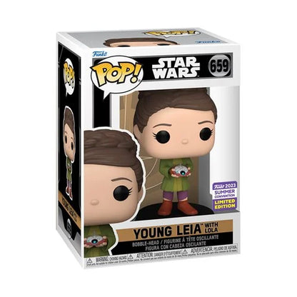 Star Wars: Obi-Wan Kenobi Young Leia with Lola Funko Pop! Vinyl Figure #659 - 2023 Convention Exclusive